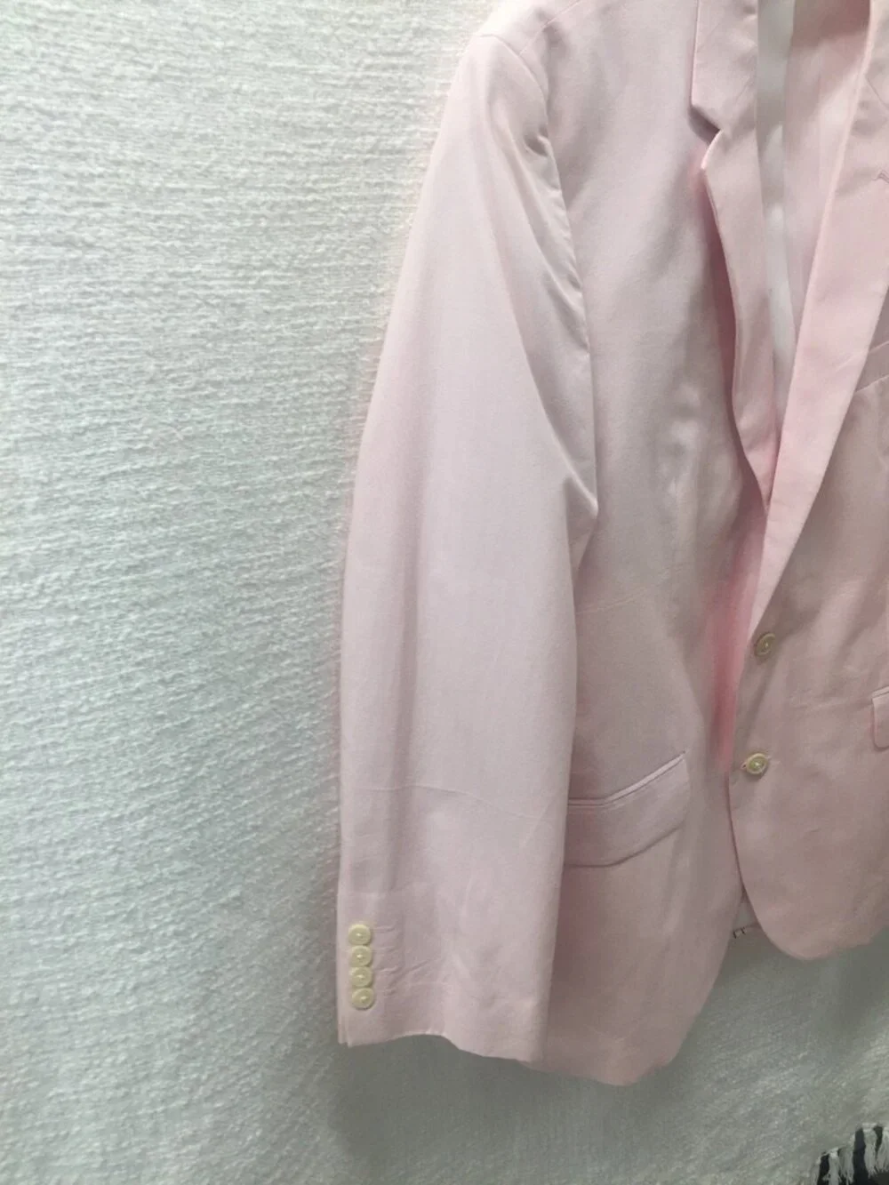 Croft & Barrow Blazer Mens 44R Pink Cotton Sport Coat Jacket